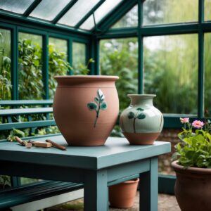 Charming Handcrafted Stoneware Ceramic Pot by FAE JEWEL